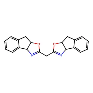 (+)-2,2'-Methylenebis((3aR,8aS)-3a,8a-dihydro-8H-indeno(1,2-d)oxazole) structure