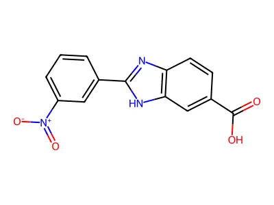 2-(3-Nitrophenyl)-1h-benzimidazole-5-carboxylic acid structure