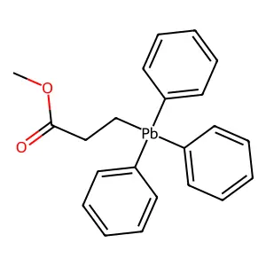 Methyl 3-triphenylplumbylpropanoate structure