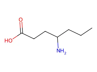4-Aminoheptanoic acid structure