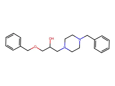 1-(Benzyloxy)-3-(4-benzyl-1-piperazinyl)-2-propanol dihydrochloride structure