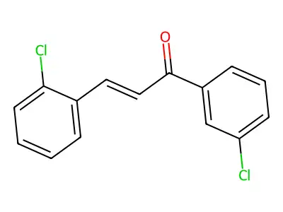 3-(2-Chlorophenyl)-1-(3-chlorophenyl)prop-2-en-1-one structure
