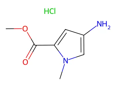 methyl 4-amino-1-methyl-1H-pyrrole-2-carboxylate hydrochloride structure