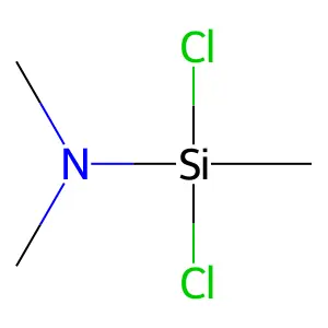1,1-二氯-N,N,1-三甲基硅胺 structure