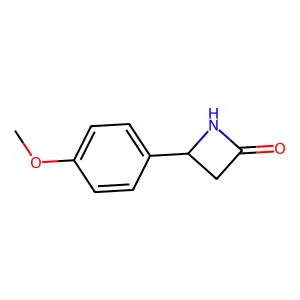 4-(4-Methoxyphenyl)-2-azetidinone structure