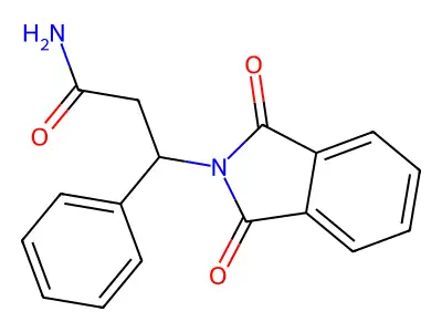 1,3-Dihydro-1,3-dioxo-beta-phenyl-2H-isoindole-2-propanamide structure