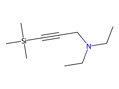 N,N-diethyl-3-trimethylsilylprop-2-yn-1-amine structure