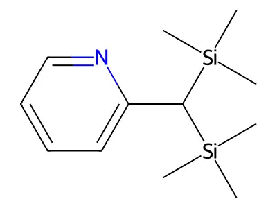 Pyridine, 2-[bis(trimethylsilyl)methyl]- structure