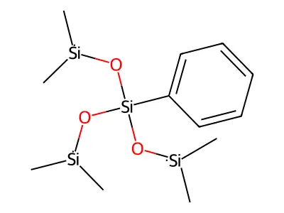 三(二甲基硅氧基)苯基硅烷 structure