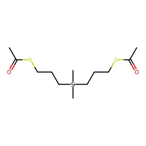 S-[3-[3-acetylsulfanylpropyl(dimethyl)silyl]propyl] ethanethioate structure