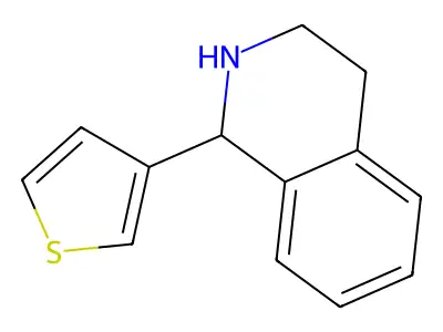 Isoquinoline, 1,2,3,4-tetrahydro-1-(3-thienyl)- structure