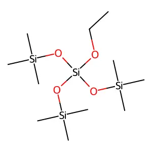 3-Ethoxy-1,1,1,5,5,5-hexamethyl-3-((trimethylsilyl)oxy)trisiloxane structure