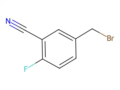 5-(Bromomethyl)-2-fluorobenzonitrile structure