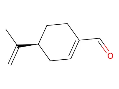 Perillaldehyde, (+)- structure