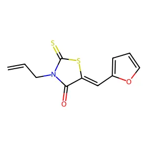 3-Allyl-5-furan-2-ylmethylene-2-thioxo-thiazolidin-4-one structure
