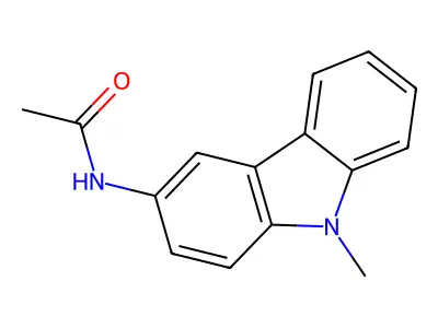 N-(9-methyl-9H-carbazol-3-yl)acetamide structure