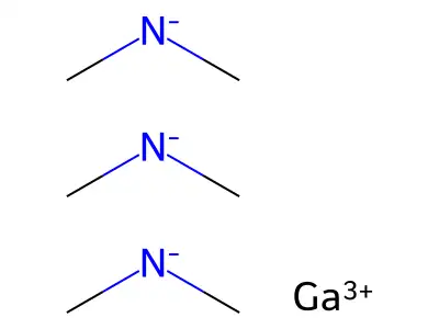 Gallium;dimethylazanide structure