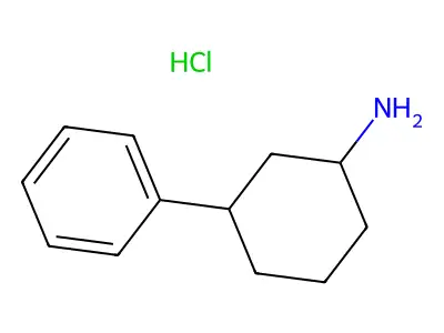 3-Phenylcyclohexanamine hydrochloride structure
