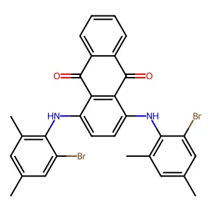 1,4-双((2-溴-4,6-二甲基苯基)氨基)蒽醌 structure