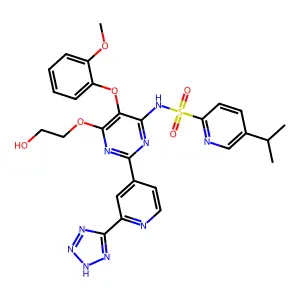 Tezosentan structure