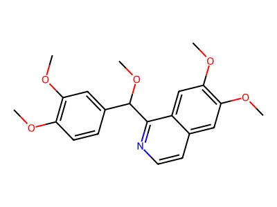 1-((3,4-Dimethoxyphenyl)methoxymethyl)-6,7-dimethoxyisoquinoline structure