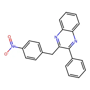 Quinoxaline, 2-[(4-nitrophenyl)methyl]-3-phenyl- structure