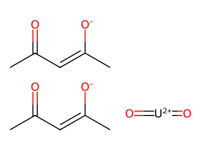 Uranium, dioxobis(2,4-pentanedionato-kappaO2,kappaO4)-, (OC-6-11)- structure
