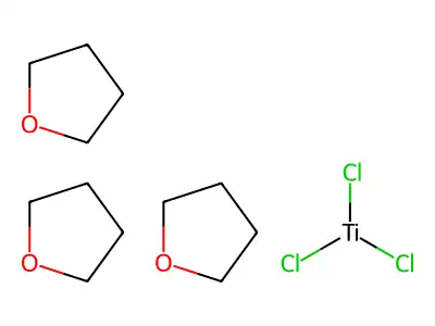 三氯三(四氢呋喃)合钛(III) structure