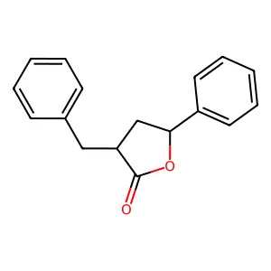 3-Benzyl-5-phenyloxolan-2-one structure