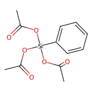 1-苯基硅烷三醇-1,1,1-三乙酸酯 structure