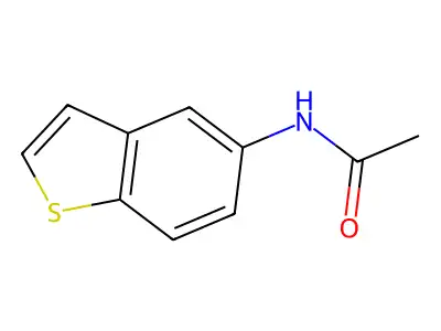 N-(1-benzothiophen-5-yl)acetamide structure