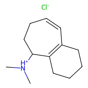 5H-Benzocyclohepten-5-amine, 6,7,8,9-tetrahydro-N,N-dimethyl-, hydrochloride structure