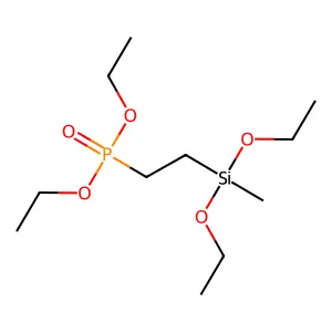 P-(2-(二乙氧基甲基硅基)乙基)膦酸二乙酯 structure