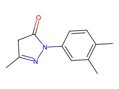 2-(3,4-Dimethylphenyl)-2,4-dihydro-5-methyl-3H-pyrazol-3-one structure