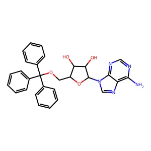 5'-O-(三苯甲基)腺苷 structure