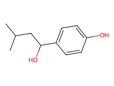 alpha-Isobutyl-4-hydroxybenzyl alcohol structure