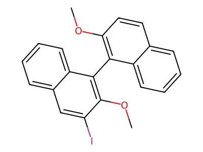 1,1'-Binaphthalene, 3-iodo-2,2'-dimethoxy-, (1S)- structure