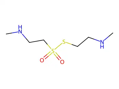 S-(2-(Methylamino)ethyl) 2-(methylamino)ethanesulfonothioate structure