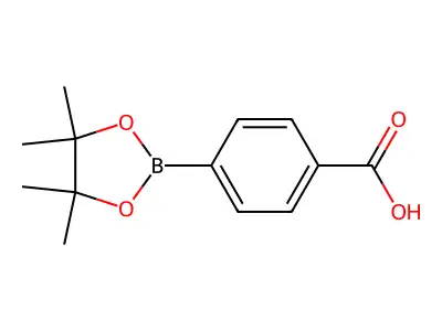 4-(4,4,5,5-Tetramethyl-1,3,2-dioxaborolan-2-yl)benzoic acid structure