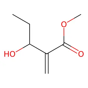 Methyl 3-hydroxy-2-methylidenepentanoate structure