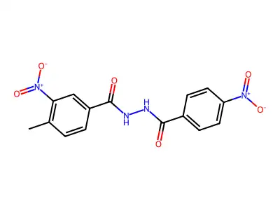 4-methyl-3-nitro-N'-(4-nitrobenzoyl)benzohydrazide structure