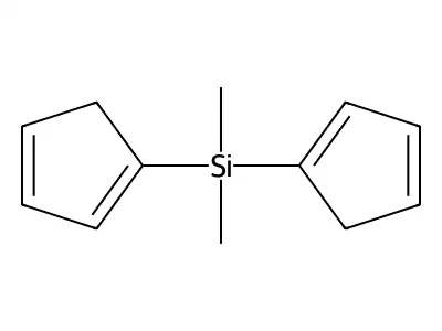 Silane, dimethyldi(2,4-cyclopentadien-1-yl)- structure