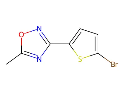 3-(5-Bromo-2-thienyl)-5-methyl-1,2,4-oxadiazole structure