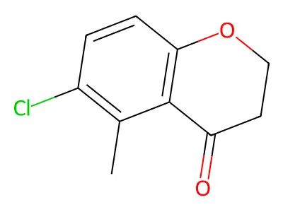 6-Chloro-5-methylchromanone structure