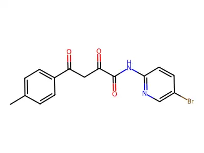 Benzenebutanamide, N-(5-bromo-2-pyridinyl)-alpha,gamma-dioxo-4-methyl- structure