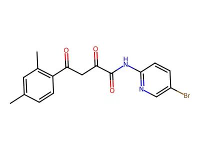 Benzenebutanamide, N-(5-bromo-2-pyridinyl)-2,4-dimethyl-alpha,gamma-dioxo- structure