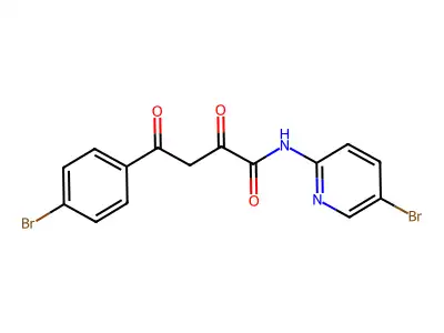 Benzenebutanamide, 4-bromo-N-(5-bromo-2-pyridinyl)-alpha,gamma-dioxo- structure