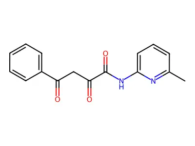 Benzenebutanamide, alpha,gamma-dioxo-N-(6-methyl-2-pyridinyl)- structure
