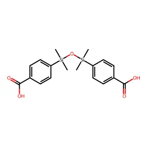 Benzoic acid, 4,4'-(1,1,3,3-tetramethyl-1,3-disiloxanediyl)bis- structure