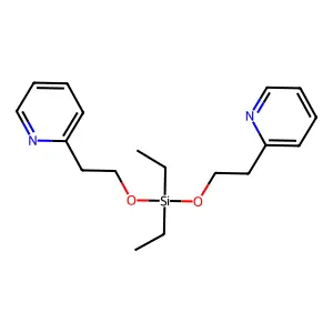 Diethyl-bis(2-pyridin-2-ylethoxy)silane structure